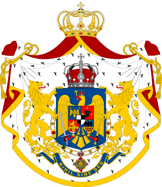 The Kingdom of Romania emerged when the              principalities of Moldavia and Wallachia were united under              Prince Alexander Ioan … | Coat of arms, Romania,              Historical flags